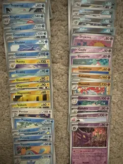 Pokemon 151 Reverse Holo Card Lot (54) Cards - All NM - Image 3