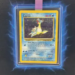 ⭐ Lapras 10/62 ⭐ Original Holo Rare Fossil Set Pokemon Card WOTC TCG 1999 - Image 1
