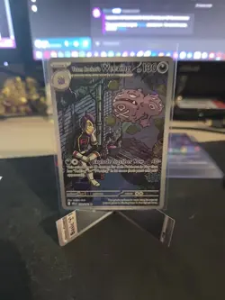 Pokemon TCG Destined Rivals Team Rocket's Weezing Illustration Rare Card 199/182 - Image 1