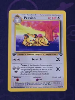 PERSIAN - 42/64 - 1st Edition Jungle - Uncommon - Pokemon Card - NM - Image 1