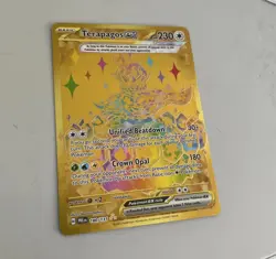 Terapagos Ex 180/131 Hyper Rare Gold Prismatic Evolutions Pokemon TCG Card NM/M - Image 1