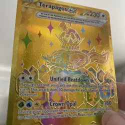 Terapagos Ex 180/131 Hyper Rare Gold Prismatic Evolutions Pokemon TCG Card NM/M - Image 3