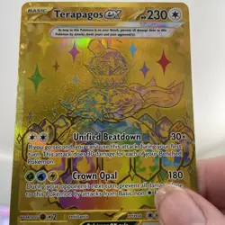 Terapagos Ex 180/131 Hyper Rare Gold Prismatic Evolutions Pokemon TCG Card NM/M - Image 4