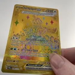 Terapagos Ex 180/131 Hyper Rare Gold Prismatic Evolutions Pokemon TCG Card NM/M - Image 5