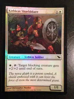 MTG FOIL Shadowmoor Kithkin Shielddare 1x NM - Image 1