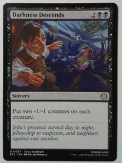 Darkness Descends *Uncommon* Magic MtG x1 Lorwyn Eclipsed - Image 1