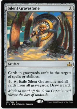 Silent Gravestone *Rare* Magic MtG x1 Rivals of Ixalan - Image 1