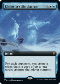 1 x Elminster's Simulacrum - Extended Art - Commander Legends: Battle for Baldur - Image 1