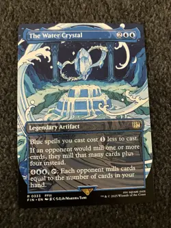 Magic The Gathering MTG - The Water Crystal (Borderless) - Final Fantasy - Image 1