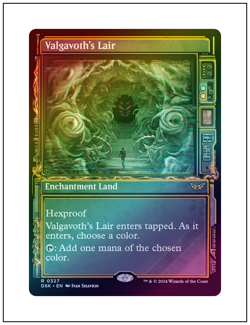 1x Valgavoth's Lair, Showcase Art - Foil, Magic MTG NM - Image 1
