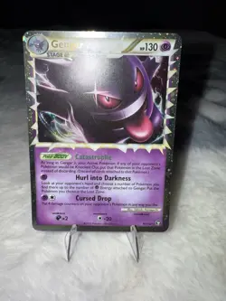 Pokemon Gengar Prime 94/102 Ultra Rare Holo HGSS Triumphant Card - Image 1