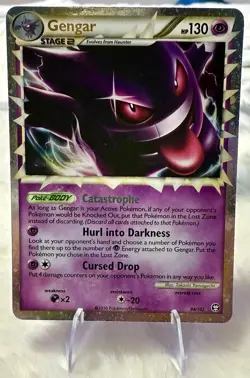 Pokemon Gengar Prime 94/102 Ultra Rare Holo HGSS Triumphant Card - Image 2