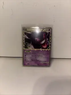 Pokemon Gengar Prime 94/102 Ultra Rare Holo HGSS Triumphant Card Played - Image 1