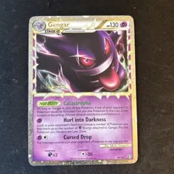 Pokemon Gengar Prime Card 94/102 HGSS Triumphant Holo - Image 1