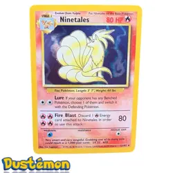 Ninetales 12/102 Base Set Unlimited - Holo Rare - WOTC - MP/HP - Pokemon Vintage - Image 1