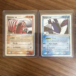Pokemon Groudon EX 038 & Kyogre EX 037 Holo’s - 2006 Promos - LP - READ DESC! - Image 1