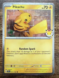 Pikachu 051 /162 Stamped 2026 Pokemon Day 30 Promo TCG - NM-MT - Image 1