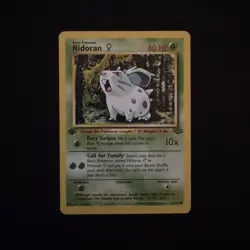 Pokemon 1st Edition Nidoran 57/64 Jungle MP - Image 1