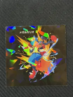 Pokemon Center Mega Lucario Limited Mega Evolution Sticker Japanese Nintendo - Image 2