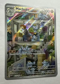 Pokemon TCG Machoke 177/165 Scarlet & Violet 151 Holo Illustration Rare - NM/M - Image 2