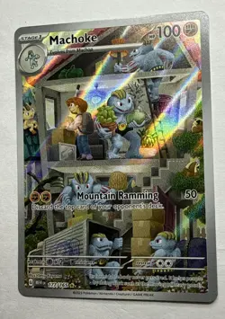 Pokemon TCG Machoke 177/165 Scarlet & Violet 151 Holo Illustration Rare - NM/M - Image 3