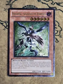 Yugioh Blackwing - Kogarashi the Wanderer EXVC-EN009 1st Ed Ultimate Rare LP - Image 1