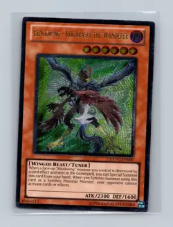 YuGiOh TCG Blackwing - Kogarashi The Wanderer Ultimate Rare EXVC-EN009 - Image 1