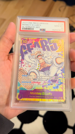 2023 One Piece Monkey D. Luffy Alt Art OP05-119 SEC PSA 10 Gem Mint English - Image 2