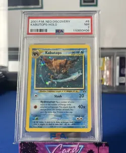 2001 POKEMON NEO DISCOVERY #6 KABUTOPS-HOLO PSA 7 - Image 1