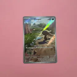 Paldean Wooper 102/094 NM Phantasmal Flames Illustration Rare Pokemon Card TCG - Image 1