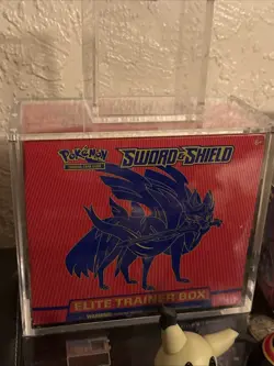 Pokemon TCG Sword and Shield Base Set ETB Elite Trainer Box Zacian, New - Sealed - Image 1