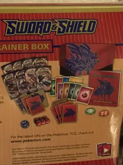 Pokemon TCG Sword and Shield Base Set ETB Elite Trainer Box Zacian, New - Sealed - Image 3