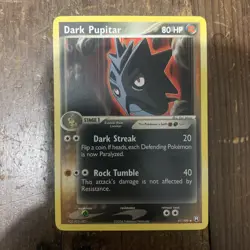 Dark Pupitar Pokemon TCG Team Rocket Returns 41/109 Vintage Uncommon - NM - Image 1