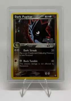 2004 Pokemon Dark Pupitar EX Team Rocket Returns Reverse Holo 41/109 - Image 1