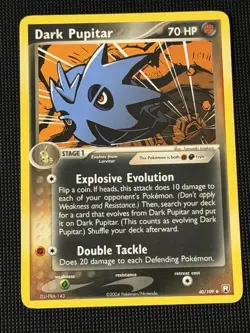 Dark Pupitar - 40/109 - Uncommon - EX Team Rocket Returns - LP/NM - Pokemon - Image 1