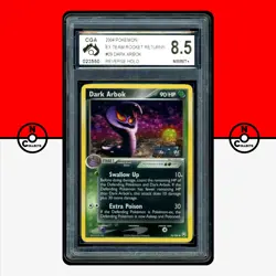 Pokemon CGA 8.5 Dark Arbok Reverse Holo 29/109 EX Team Rocket Returns - Image 1