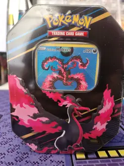 Pokemon TCG Crown Zenith Tin Galarian Moltres Four Packs New Factory Sealed - Image 1