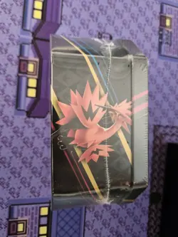 Pokemon TCG Crown Zenith Tin Galarian Moltres Four Packs New Factory Sealed - Image 2