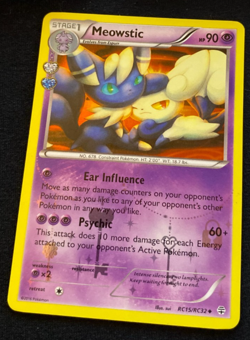 Meowstic RC15/RC32 Generations Reverse Holo Pokemon Card LP - Image 1