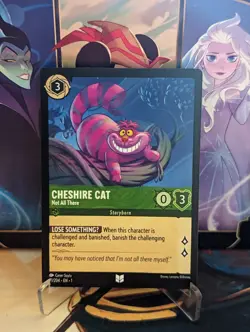 2023 Disney Lorcana Chapter 1 Cheshire Cat - Not All There Card 71/204 UNCOMMON - Image 1