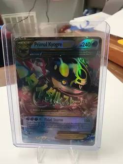 Pokemon TCG Primal Kyogre EX Full Art Holo Card Ultra Rare 55/160 - Image 1