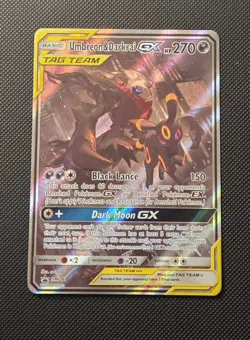 Pokemon TCG Umbreon & Darkrai GX SM241 Sun & Moon Promo Card LP Condition - Image 1