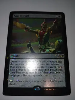 Saw in Half - Foil NM, English Unfinity MTG Magic 374 FREE SHIPPING - Image 1