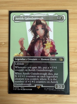 Magic the Gathering: Aerith Gainsborough (Borderless) Final Fantasy Regular NM - Image 1