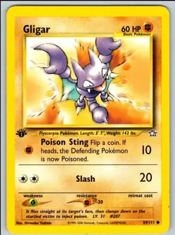 2000 Neo - Genesis 1st Edition Gligar Common #59 - Image 1