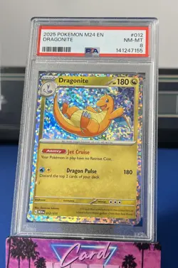 2025 POKEMON M24 EN-MCDONALD'S COLLECTION #012 DRAGONITE PSA 8 - Image 1