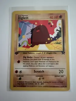 Diglett 52/82 1st Edition Common Good Condition Team Rocket WOTC - Image 1