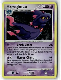 Mismagius ⭐ 7/100 Holo Rare Stormfront 2008 Pokemon NM/LP - Image 1