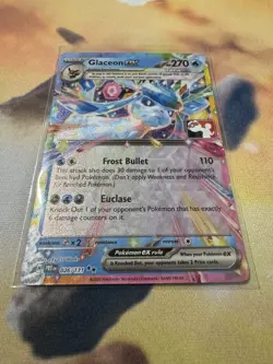 Play! Pokemon Prize Pack Series 7 Prismatic Evolutions 026/131 Glaceon EX - Image 1