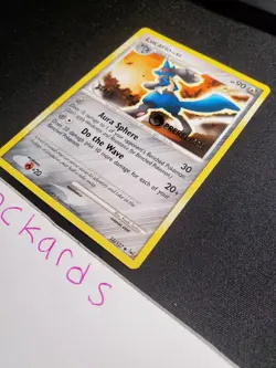 Lucario 53/127 Prerelease Staff Platinum Pokemon LP - Image 3